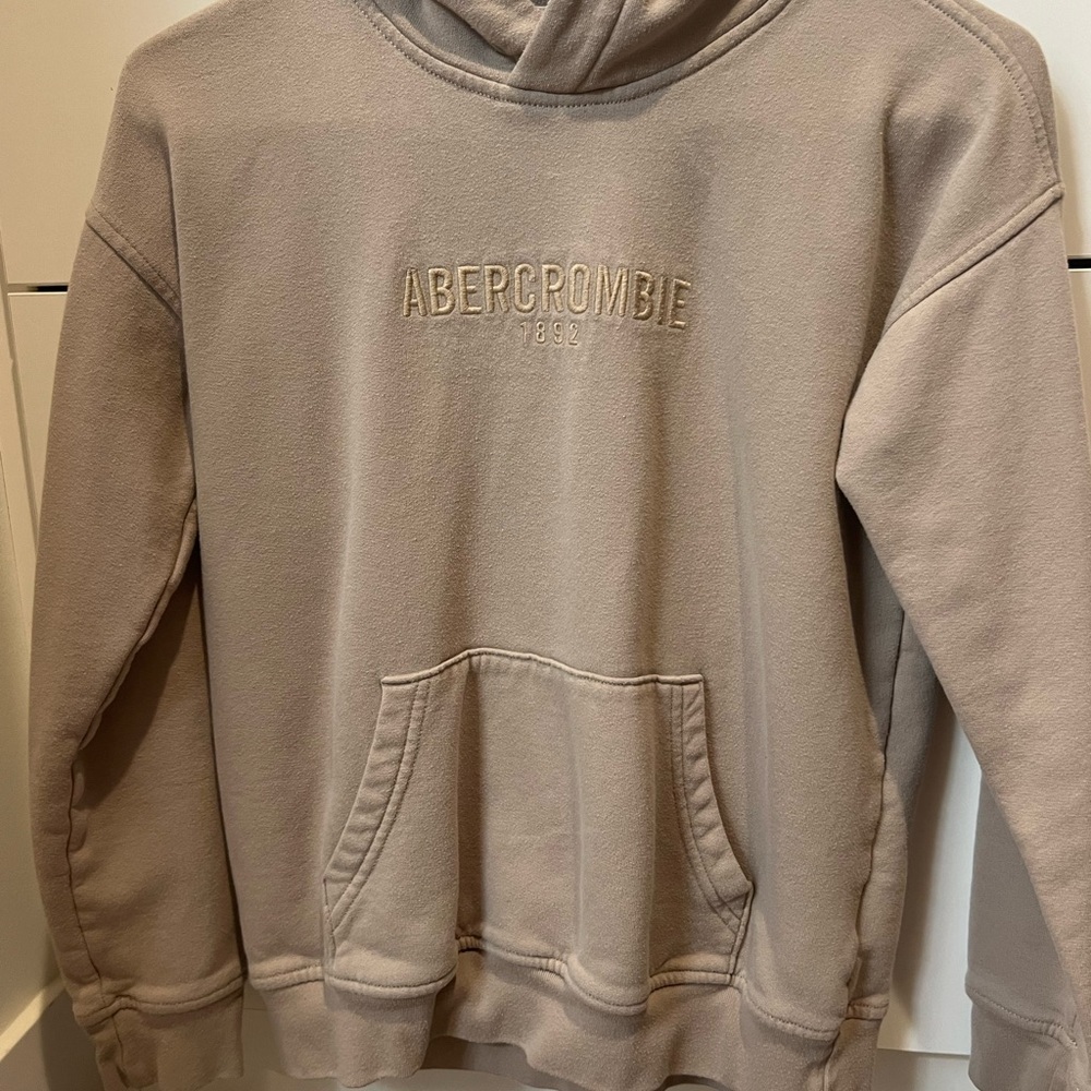 ABERCROMBIE KIDS Embroidered Pullover Hooded Sweatshirt Youth 11/12